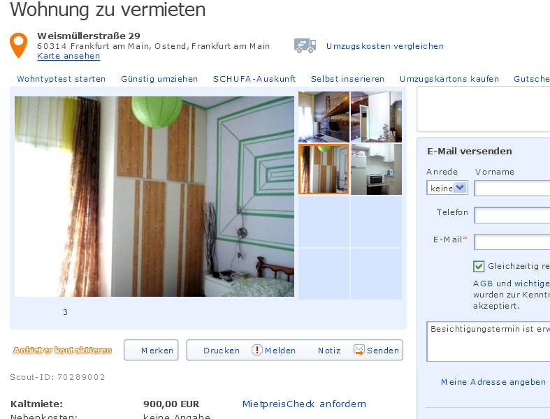 Single wohnung frankfurt ostend Immobilien zur Miete